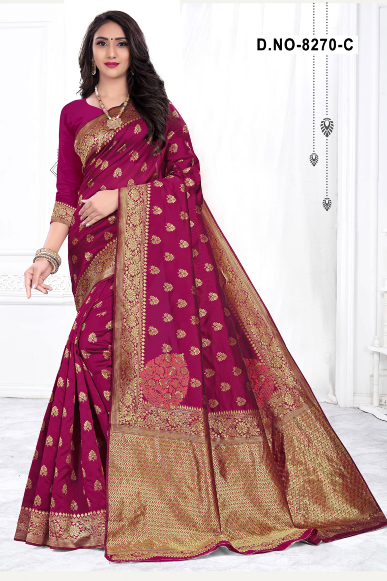 Melody 8270 Designer Handloom Cotton Silk Saree Collection at Wholesale Price